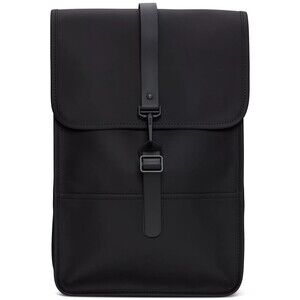 RAINS Backpack W3 Black Waterproof Laptop Bag Minimalist Unisex $125
